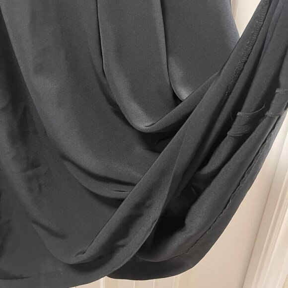 Vintage High Waist Pleated Loop Skirt Black - Picture 4 of 9